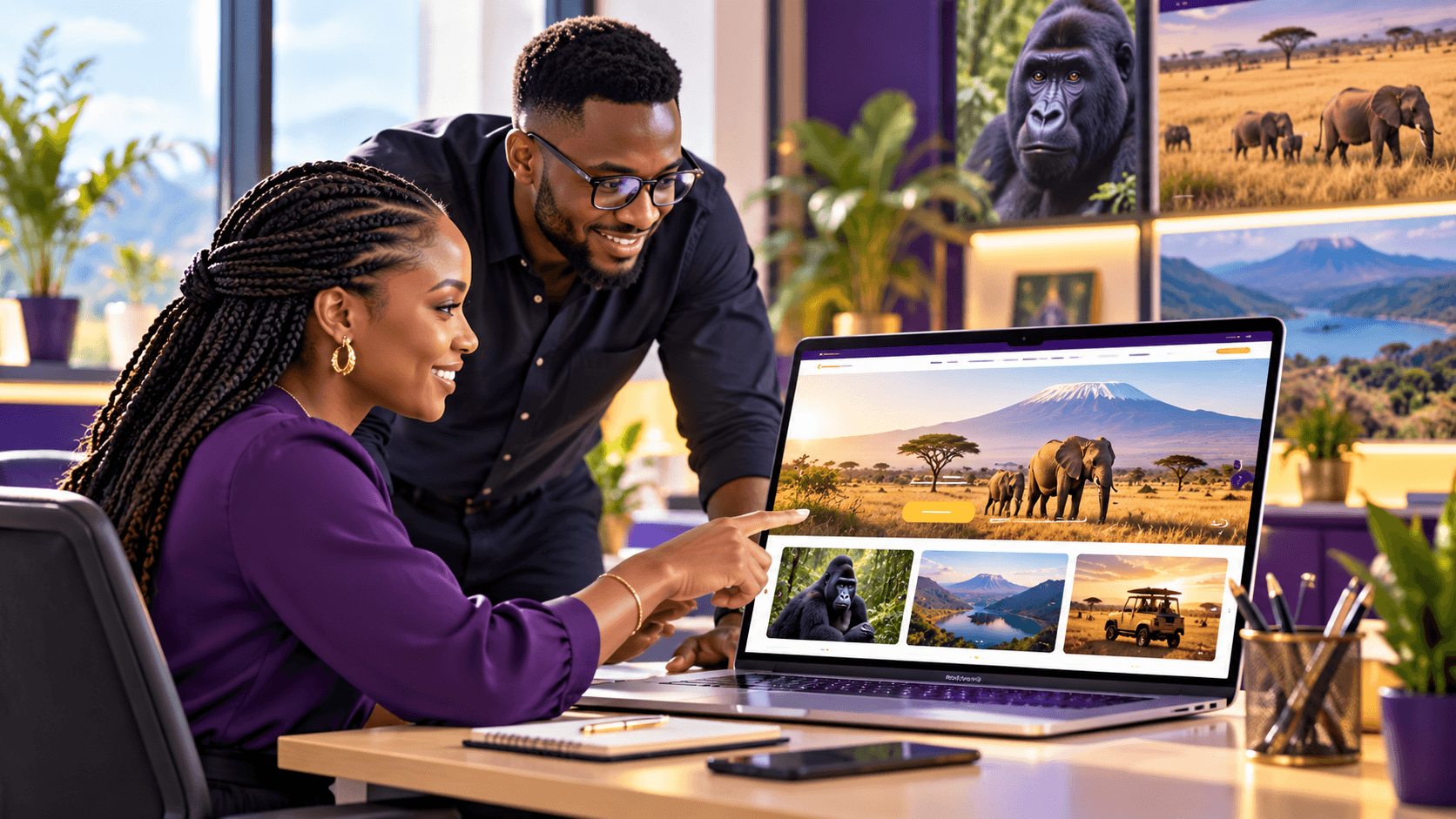 Safari and tourism website design